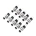 Yosoo 10pcs Mini Push Button Switch Momentary Switch Automotive On/Off Switch Black