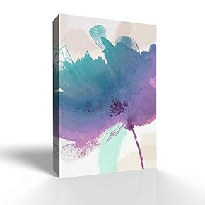 Wall26-Canvas Wall Art-Abstract Colorful Flower-Giclee Painting Wall Bedroom Living House Decoration Home Art - 12x18 inches