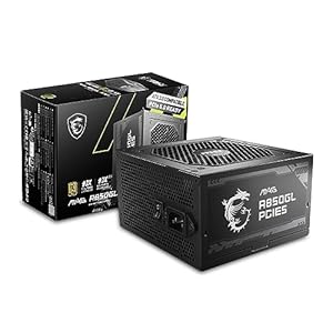 MSI 850W自作PC電源ユニットMAG A850GL PCIE5 (80PLUS GOLD PCIe5.1/ATX3.0ネイティブ対応)PS1327