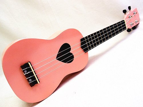 UPC 637122498332, WOODNOTE Beautiful Wooden Pink with Heart Hole 21&#39; Soprano Ukulele/rosewood Fingerboard &amp; Bridge