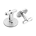 MUEEU Best Man Cuff links Tie Clips Round Wedding Engraved Accessories Groom Groomsman Jewelry Gifts