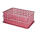iDesign Spa Plastic Storage Organizer Basket with Handle for Bathroom, Health, Cosmetics, Hair Supplies and Beauty Products, 14