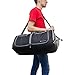 The Friendly Swede Foldable Lightweight 48L Travel Duffel Bag with Padlock (Black)