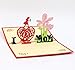 IShareCards® Handmade 3D Pop Up Mother's Day Greeting Cards Thank You Cards for Mom - I LOVE MOM