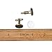 Pandahall 20pcs Brass Men's Cufflinks Cuff Button Cabochons Frame Tray Bezel Cufflink Blanks Setting Tray: 16mm/0.63inch (Antique Bronze & 16mm Cabochon)