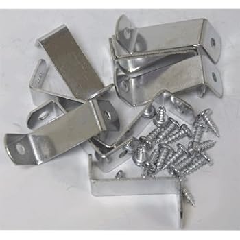 100 Pack 1/2 Inch Offset Clips With 200 Screws - Heavy Duty Canvas Frame Clips For Picture Framing