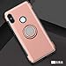 Xiaomi Redmi Note 5 Case DWaybox Hybrid Back Case with 360 Degree Rotation Ring Holder for Xiaomi Redmi Note 5 Pro/Redmi Note 5 Compatible with Magnetic Car Mount Holder (Rose Gold)