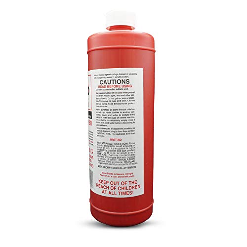 Liquid Fire Drain Opener 32 Ounce with Centaurus AZ Drain Snake for Commercial Use, Most