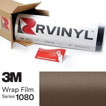 3M 1080 M209 Matte Brown Metallic 5ft x 1ft W/Application Card Vinyl Vehicle Car Wrap Film Sheet Roll