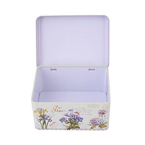 KICODE Graffiti Retro Tinplate Jewelry Tea Candy Gift Box Storage Jars With Lid Tea Coffee Candy - Thumbnail 2