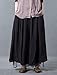 Mordenmiss Women's Casual Loose Fit Layers Wide Leg Pants (Large, Black)