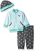 Little Me Baby Boys' 3 Piece Knit Cardigan Pant Set with Hat
