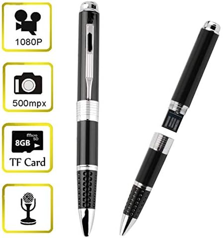 fghdfdhfdgjhh Up to 32GB Storage Via TF Card Built-in Rechargeable Battery Mini Black Pen 32GB HD Cam Camera Video USB Recording