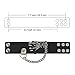 Aroncent 3pcs Spike Studded Rivet Punk Rock Biker Wide Strap Leather Bracelet Chain Wristband Adjustable