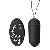 Demarkt Vibrating Egg, Waterproof 50-Frequency Silicone Jump Eggs-Best Massager for Men or Women (Black)