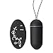 Demarkt Vibrating Egg, Waterproof 50-Frequency Silicone Jump Eggs-Best Massager for Men or Women (Black)