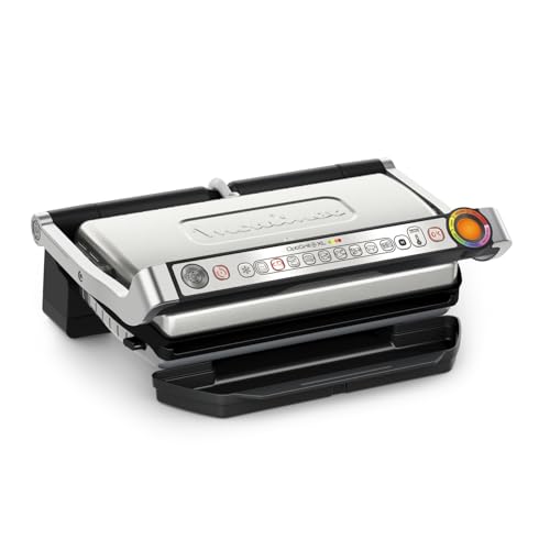 Moulinex Optigrill+ XL Indoor Electric Grill Ideal for Cooking Meat, Fish and Vegetables, Cooking Indicator and 9 Automatic Programs, Non-Stick Plates, GI722D