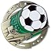 Decade Awards ⚽ Soccer M3XL Premium Die Cast Color Medal - Gold ⚽ Futbol Medallion | Stars and Stripes American Flag Neck Ribbon | 2.75 Inch Wide