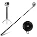 Selfie Stick, MoKo Extendable Self-portrait Monopod 4ft, with Bluetooth Remote Shutter & Metal Tripod for iPhone 7 / SE / 6s Plus, Galaxy Note 7 / S7 / S6 Edge, LG G5, Nexus 5X (88mm Max Width), BLACK