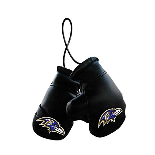 NFL Baltimore Ravens Unisex NFL Mini Boxing Glovesnfl Mini Boxing Gloves, Team Logo/Colors, 4"