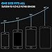 Cell Phone Holder for Car, BlueFit Car Phone Mount Air Vent, One Touch and Auto-Clamping for iPhone X 8/8s 7 Plus 6s Plus 6 SE Samsung Galaxy S8 Edge S7 S6 Note 8 5 and More Smartphone- Silver
