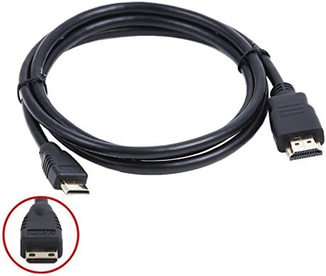 Durpower 6FT Mini HDMI Audio Video TV Cable Cord Lead for Sony DSLR-A Digital Single Lens Reflex Camera DSLR-A380,DSLR-A380H,DSLR-A380L,DSLR-A380Y
