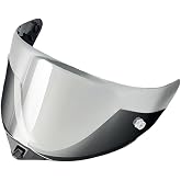 ANSUNDA TT-Revo Helmet Visor Replacement,Motorcycle Helmet Face Shield for KYT TT-Revo (Silver-Day Use Only)