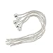 Yeshan 5PCS Women Stainless Silver Bracelet Snake Chain with Classic Bead Barrel Clasp Fits All Chamilia Troll Biagi Beads-6.7 inch