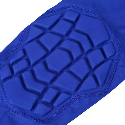 Alloet Honeycomb Basketball Knee Pad Leg Sleeve Compression Knee Brace (Blue M)