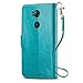 J&D Case Compatible for Xperia XA2 Ultra Case, [Wallet Stand] [Slim Fit] Heavy Duty Shock Resistant Flip Cover Wallet Case for Sony Xperia XA2 Ultra Wallet Case - [NOT for Sony Xperia XA2] - Aqua