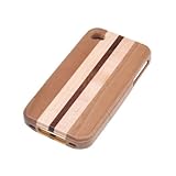 BestDealUSA Wooden With two stripes Hard Case Cover For iPhone 4 4G 4S