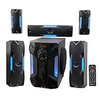 Rockville HTS56 1000w 5.1 Channel Home Theater System/Bluetooth/USB+8" Subwoofer