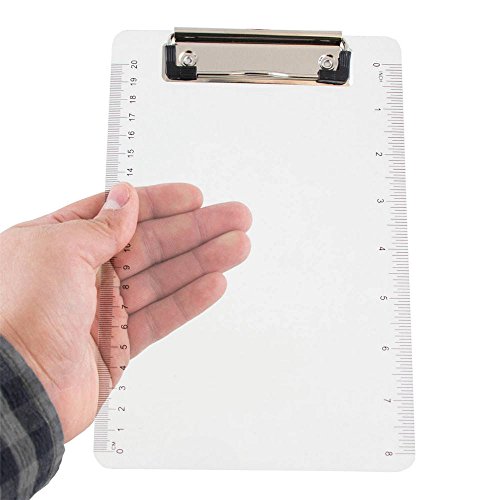 JAM Paper Plastic Clipboards Small 6 x 9 Clear Clipboard Sold
