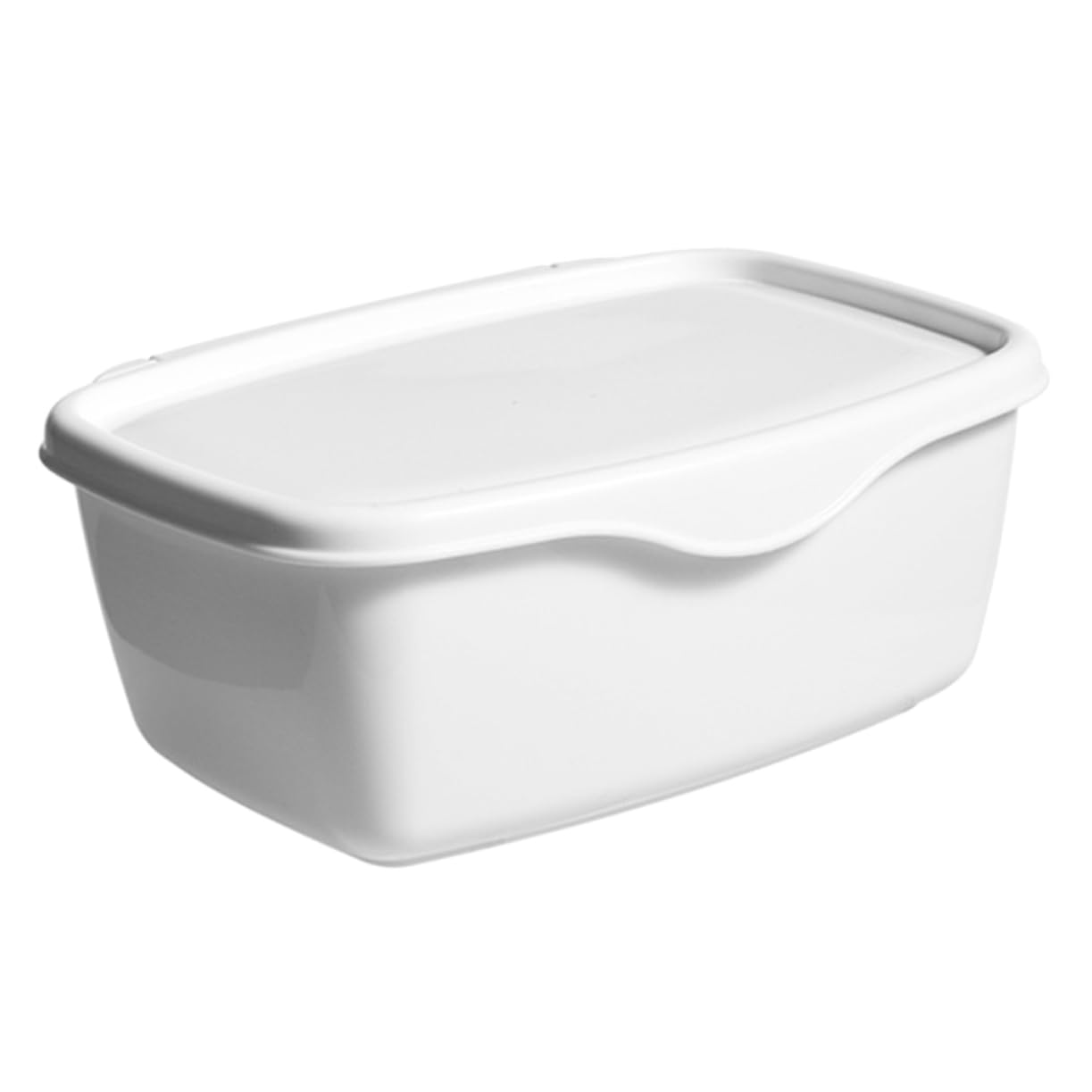 SAFIGLE White Plastic Wet Wipes Box with Lid, Dust-Proof Tissue Holder, Portable and Sturdy Storage Case for Home and Office, 7.1 X 5.2 X 2.9 Inches