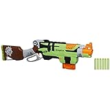 Nerf Zombie Strike SlingFire Blaster,Zombie Strike Sling Fire Blaster has lever-action blasting