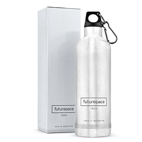BEST STAINLESS STEEL, INSULATED SPORTS WATER BOTTLE - BPA FREE - 20 oz / 600ml - Perfect for Sports, Gym, Cycling, Running, Yoga, Tennis