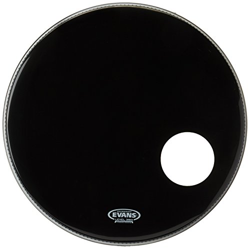 Evans EQ3 Resonant Black Bass Drum Head, 22 Inch