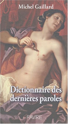 Dictionnaire des dernières paroles