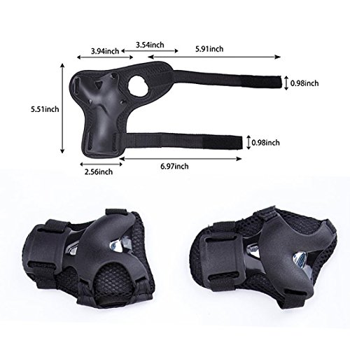 image for DaCool Kid's Protective Gear Set, Child's Adjustable Helmet, Knee Pads