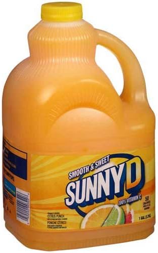 Sunny Delight Smooth and Sweet Calif Style Citrus, 128 Fluid Ounce -- 4 per case.