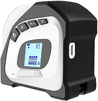 2-in-1 Digital LCD Display Illuminated Infrared Laser Range Finder Tape Measure,Laser Distance 40 Meters+Rubber Anti Drop 5m Ruler