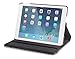 Rotating Apple iPad 5 Case (2017) Devicewear Detour 360 - Black Vegan Leather Case Multiple Viewing Angles and On/Off Switch