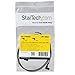StarTech.com 3 ft Slim 3.5mm Right Angle Stereo Audio Cable - M/M (MU3MMS2RA), Black