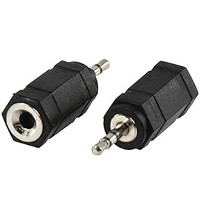 Valueline ac-018 stereo audio adapter Jack 3,5 mm vrouwelijk naar jack 2,5 mm stekker (zwart)