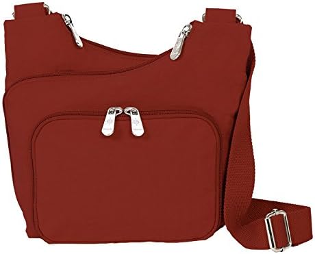 Mondo Nylon Overlap Crossbody Lightweight Multi Function Travel Handbag