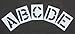 RAE Paint Pavement Stencil,Alphabet Kit,12 in. H, Clear (STL-116-8125)