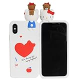 iPhone X Case, Phenix-Color 3D Cute Cartoon Soft Silicone Hello Kitty Gel Back Cover Case for iPhone X(2017) Case Amp Prime (#11)