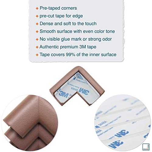 image for Roving Cove | Soft Baby Proofing Table Corner Guards | Caring Baby Cor