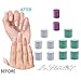 Replacement Rollers for LaFlantine Nail Polisher model LF005-225. Set of 12