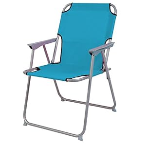 Praktisch en goed. Campingstoel, vouwstoel, stof, petrol, campingklapstoel, visstoel, regiestoel, metaal